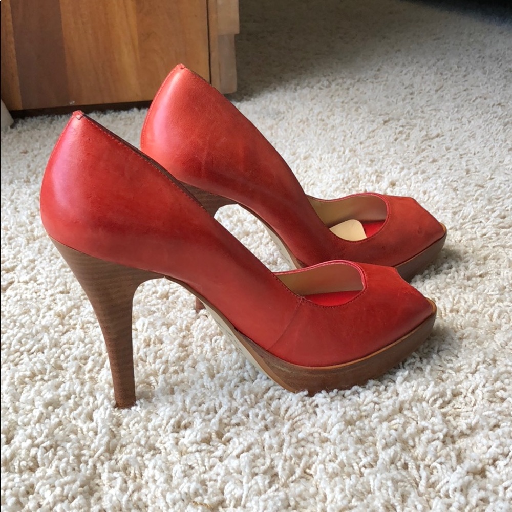 Cathy jean peep toe heels